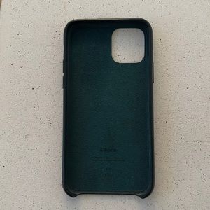 Apple iPhone 11 Pro leather Case - forest green